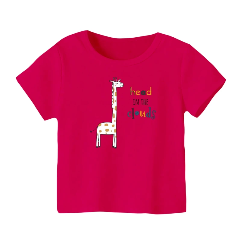 تی شرت آستین کوتاه بچگانه مدل زرافه کد ۱۵