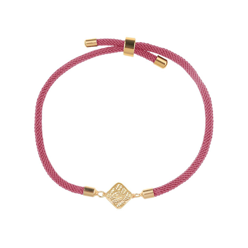 دستبند طلا 18 عیار زنانه مدوپد مدل برگ کد D22-10237