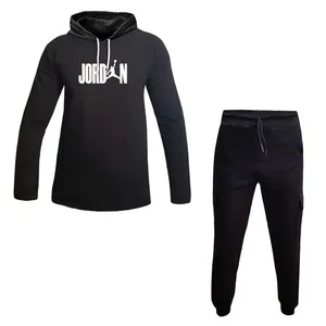 ست تی شرت کلاه دار و شلوار مردانه مدل JO 4076