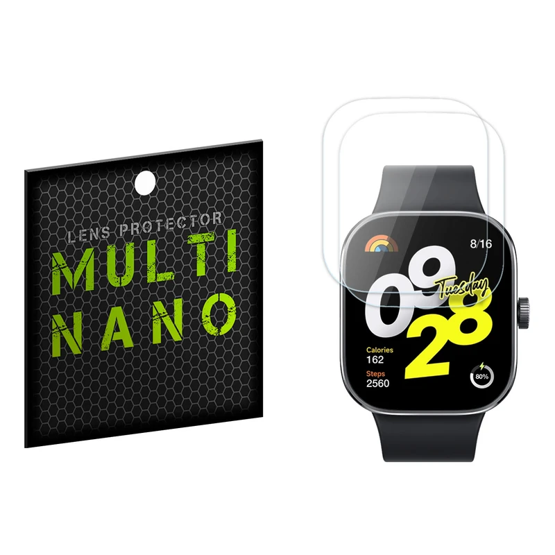 محافظ صفحه نمایش مولتی نانو مدل X-S2N مناسب برای ساعت هوشمند شیائومی Redmi Watch 4 بسته دو عددی