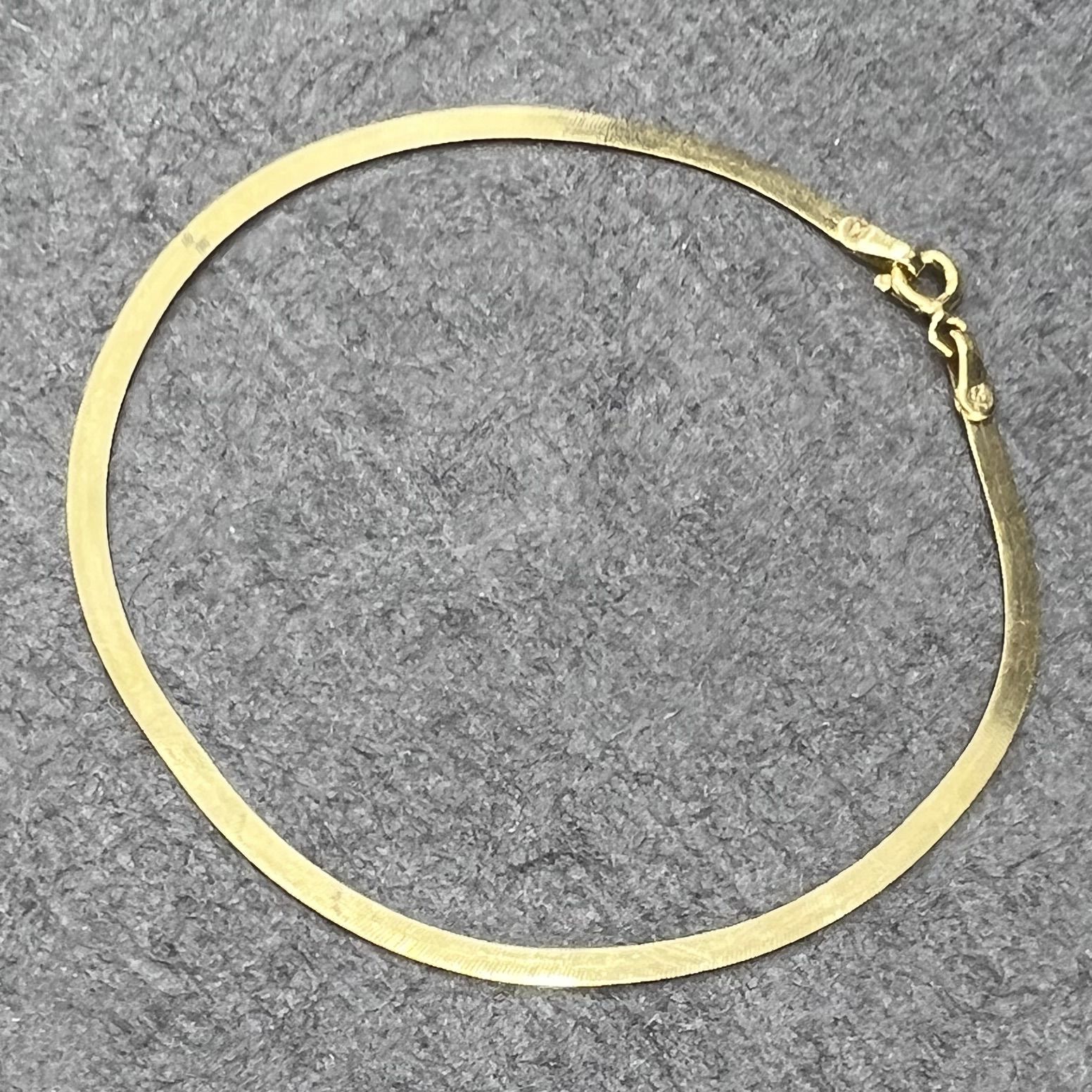 دستبند طلا 18 عیار زنانه دوست خوب مدل  هرینگبون کد dk158 -  - 5
