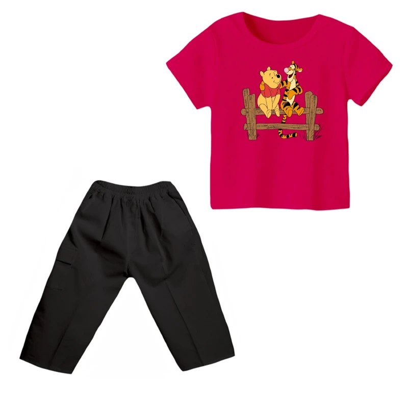 ست تی شرت و شلوارک پسرانه مدل پو کد 20