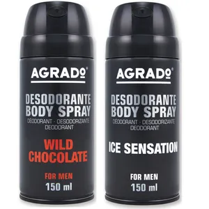 اسپری خوشبو کننده بدن مردانه آگرادو مدل Ice  and Chocolate  بسته دوعددی حجم 150 میلی لیتر