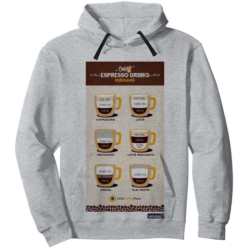 هودی مردانه 27 مدل The Difference Between Coffees کد MH1189
