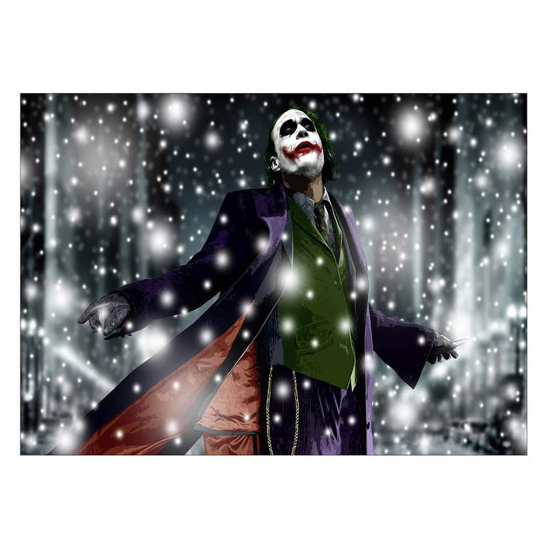 تابلو شاسی ونسونی طرح Joker Loves Snow سایز 30 × 40