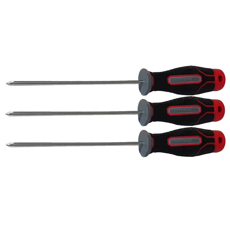 پیچ گوشتی چهارسو تیوان مدل AT - 3x100 مجموعه 3 عددی