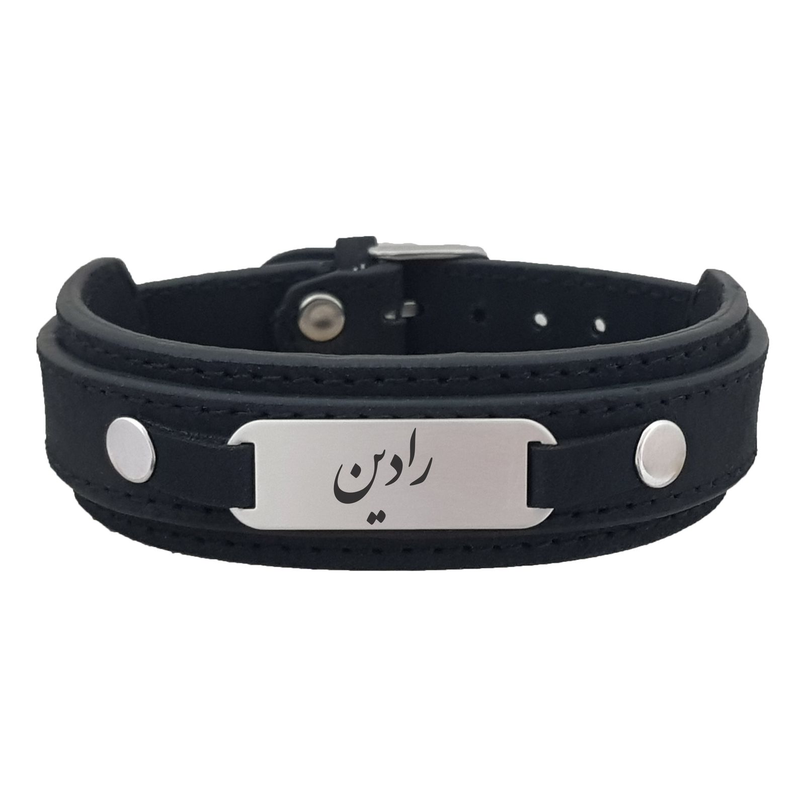 دستبند نقره مردانه ترمه ۱ مدل  رادین کد Dcsf0141 -  - 1