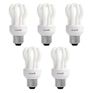 Delta 11W CFL Lotus Lamp E27 5 PCS