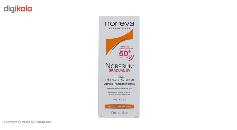کرم ضد آفتاب نوروا سری Noresun مدل Gradual UV SPF50 حجم 40 میلی لیتر