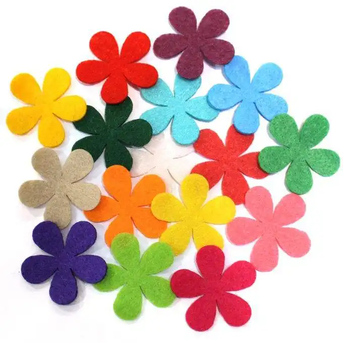 الگو نمد آرما نمد طرح گل کد 01 بسته 133 عددی