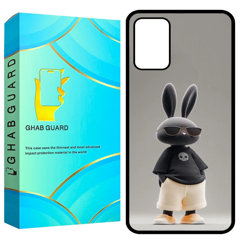 کاور قاب گارد طرح خرگوش مدل GCHPA324 مناسب برای گوشی موبایل سامسونگ Galaxy A32 4G