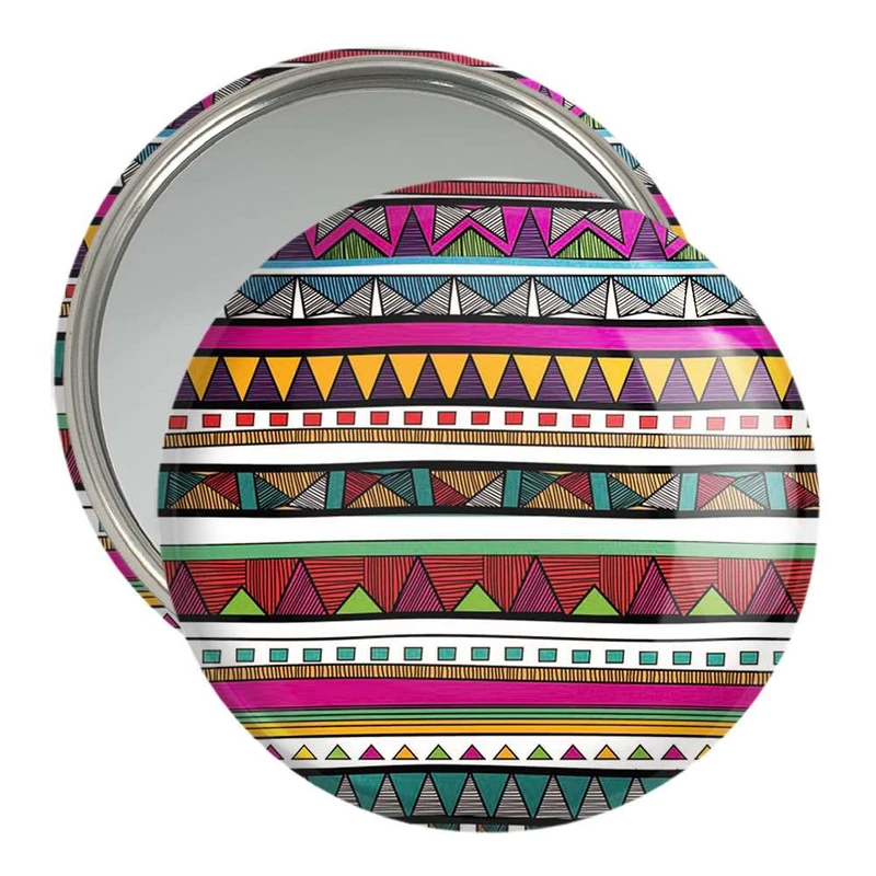 آینه جیبی خندالو مدل نقاشی انتزاعی  کد 5326