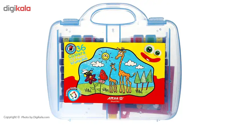 پاستل روغنی 36 رنگ آریا مدل 2032
