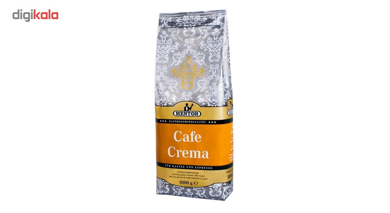 خرید اینترنتی با تخفیف ویژه بسته دانه قهوه منتور مدل Cafe Crema مقدار 1000 گرم
