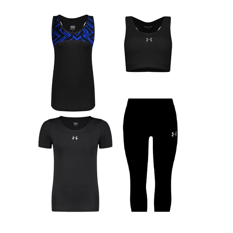 ست چهار تکه لباس ورزشی زنانه مدل 1801-7101-3601-3101