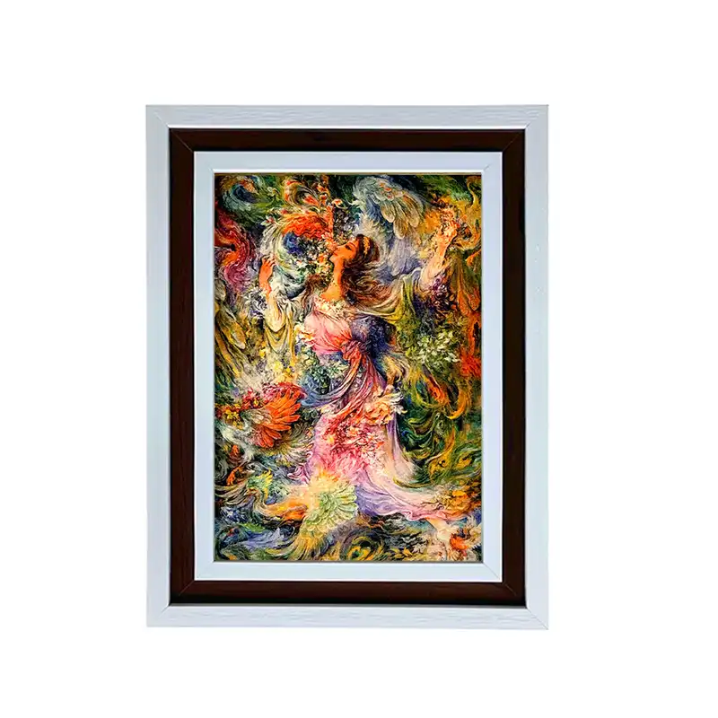 تابلو فرش ماشینی مدل مینیاتور کد 8724