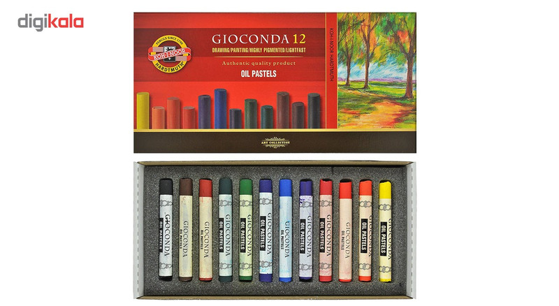 پاستل روغنی 12 رنگ کوه نور مدل 8352