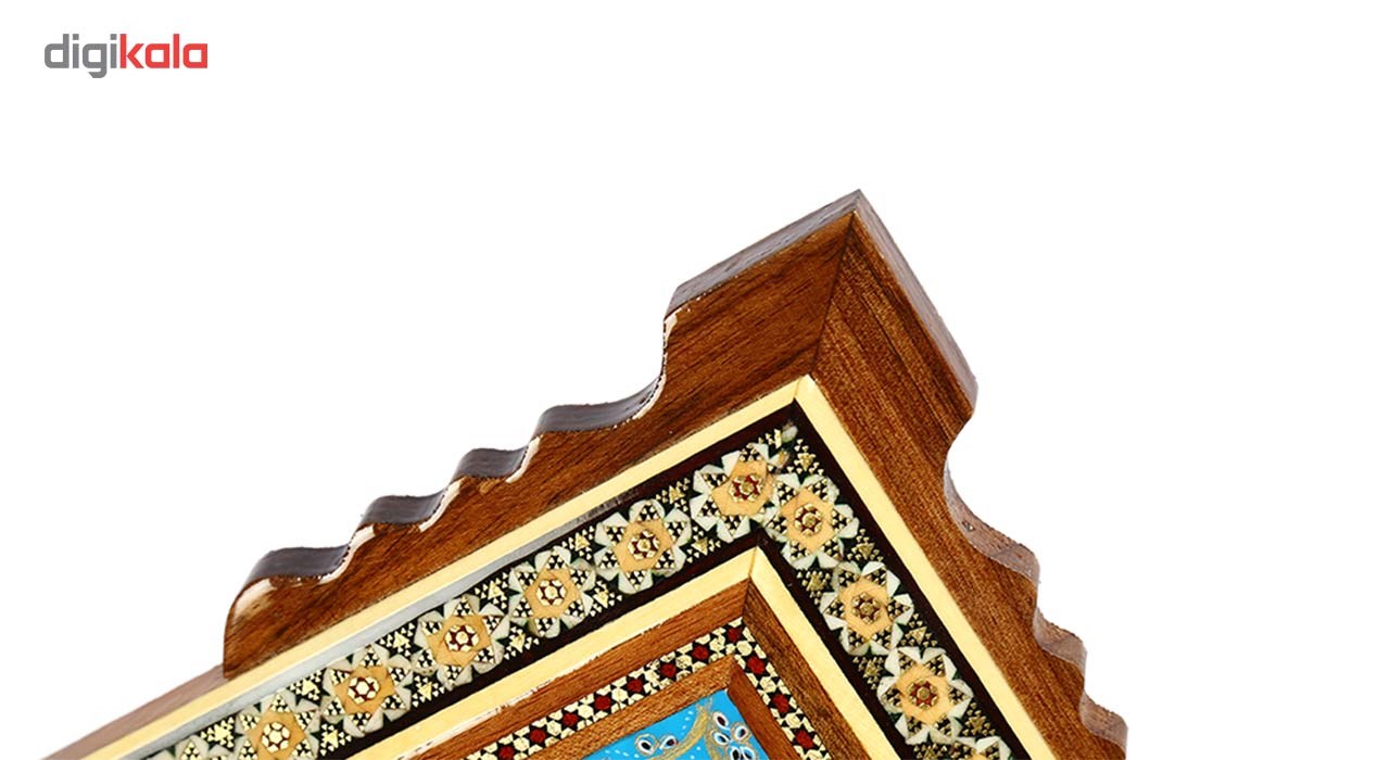 Inlay handicraft clock of Goharan gallery, Miniature 1222 Model