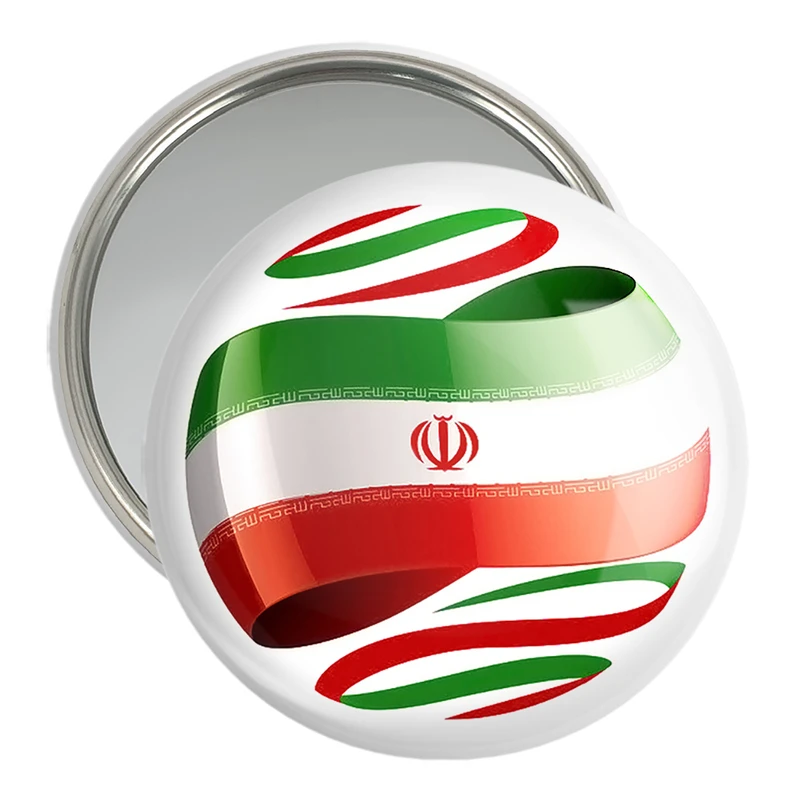 آینه جیبی خندالو مدل پرچم ایران  کد 20510