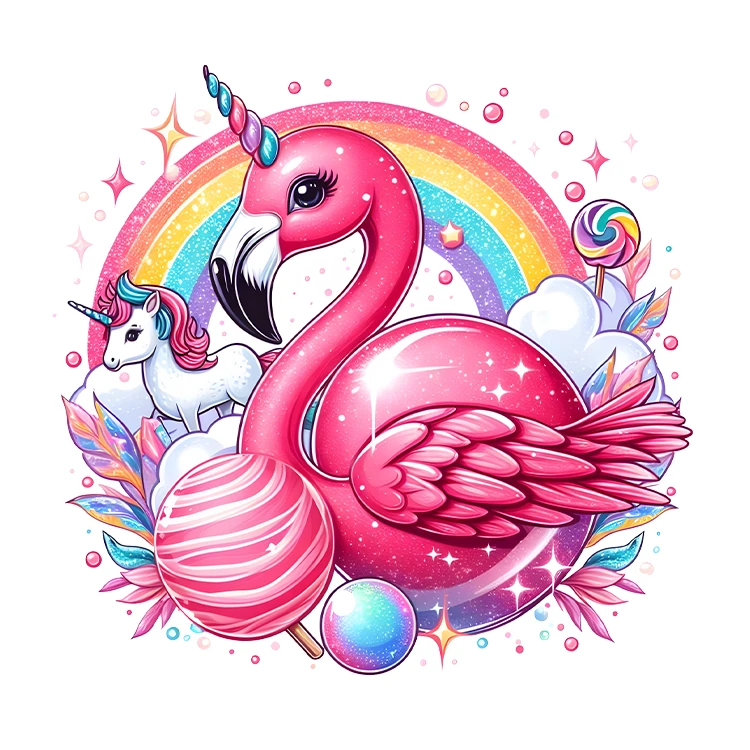 استیکر پارچه و لباس پاد آفرین مدل کارتونی کیوت فانتزی بامزه کد S4096