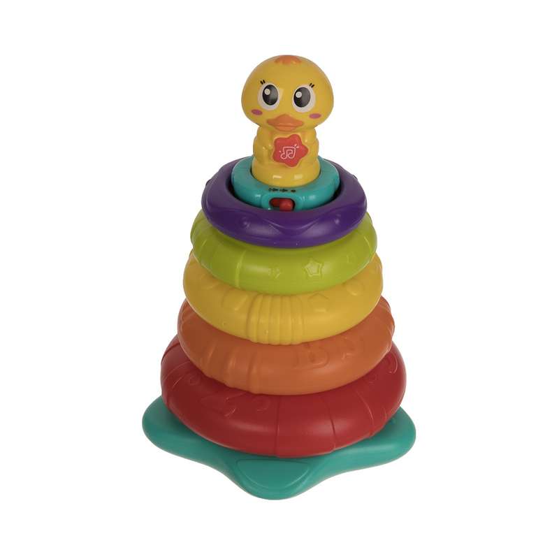 بازی آموزشی هولی تویز مدل Stacking Rainbow Duck