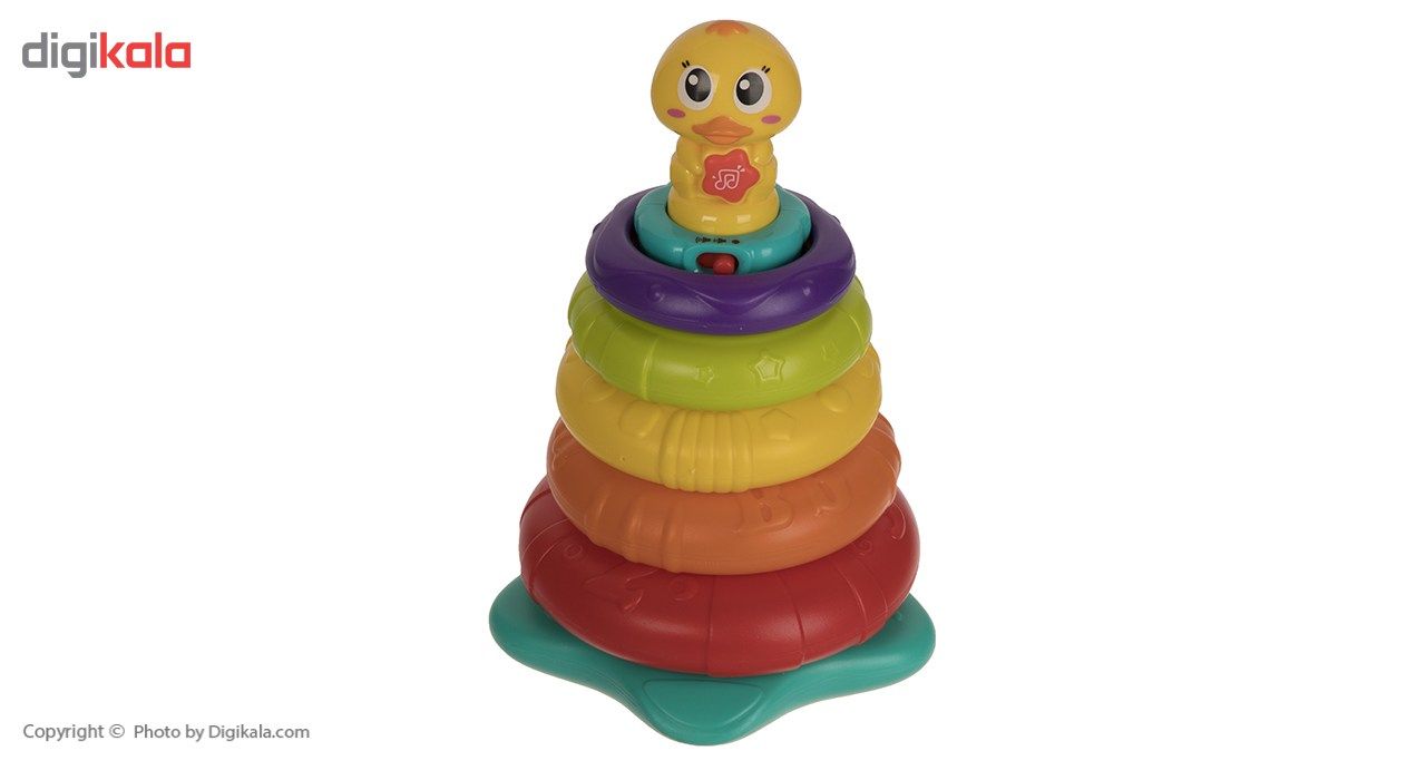 بازی آموزشی هولی تویز مدل Stacking Rainbow Duck