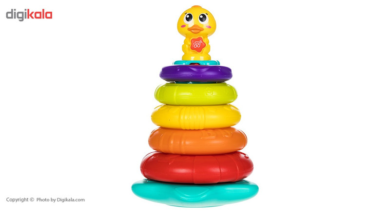 بازی آموزشی هولی تویز مدل Stacking Rainbow Duck