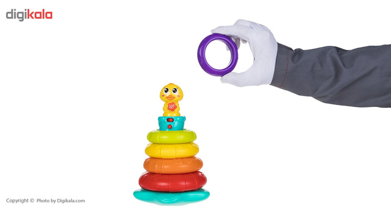 بازی آموزشی هولی تویز مدل Stacking Rainbow Duck
