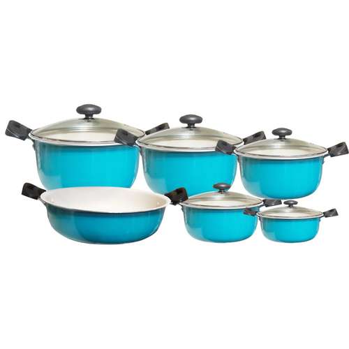 سرویس قابلمه گرانیتی 11 پارچه آفتاب کد 148511