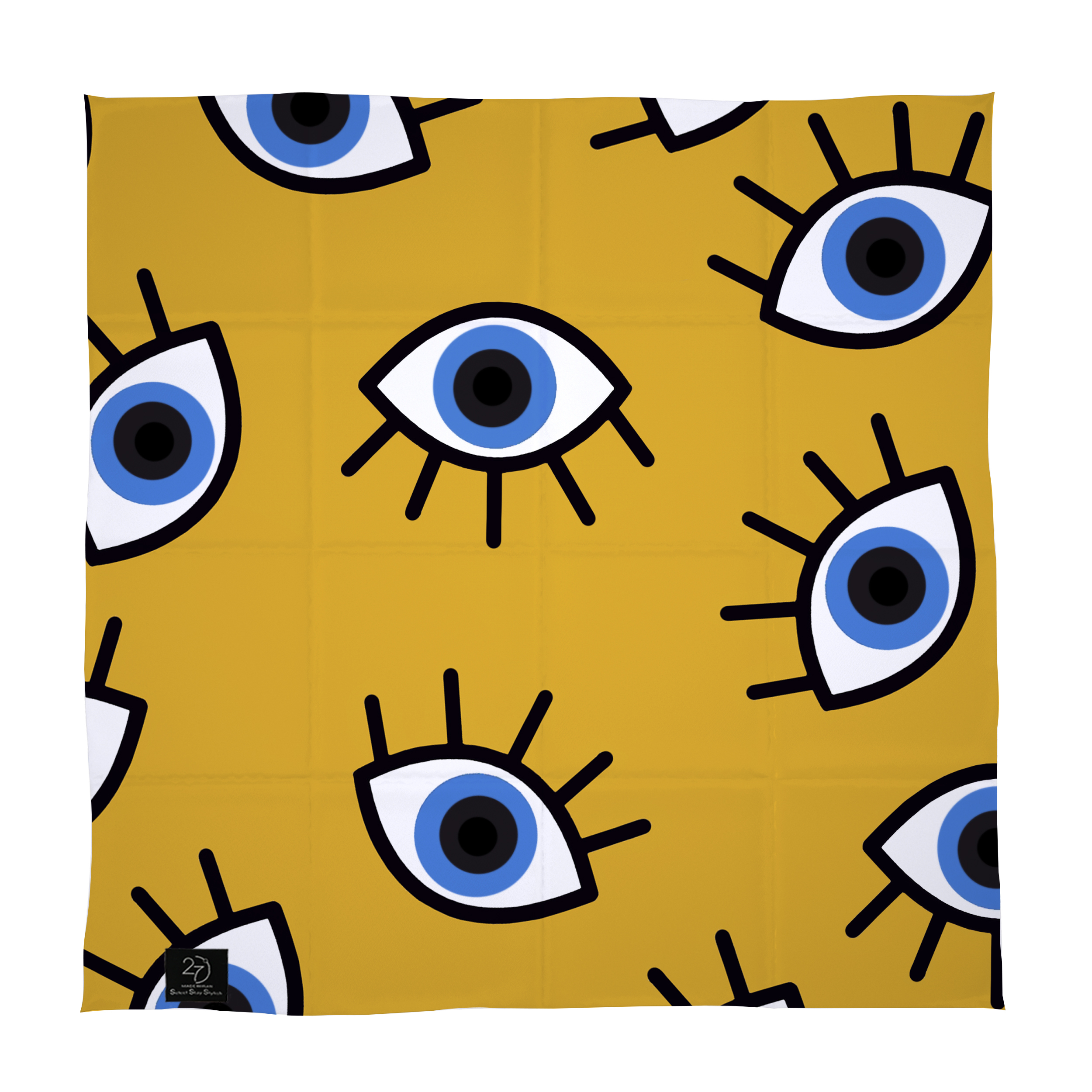  دستمال سر و گردن 27 طرح eye کد B05