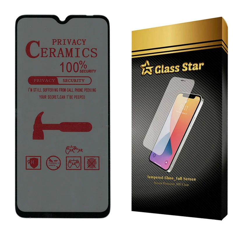 محافظ صفحه نمایش سرامیکی حریم شخصی گلس استار مدل PRCGA مناسب برای گوشی موبایل سامسونگ Galaxy A34