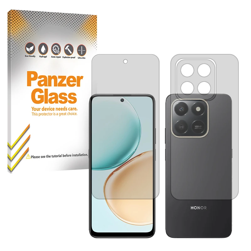 محافظ صفحه نمایش شفاف پنزر گلس مدل Resistant مناسب برای گوشی موبایل آنر 400 Smart به همراه محافظ پشت گوشی