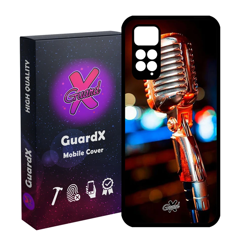 کاور گارد ایکس طرح میکروفون مدل Glass10259 مناسب برای گوشی موبایل شیائومی Redmi Note 11S/ Note 11 4G