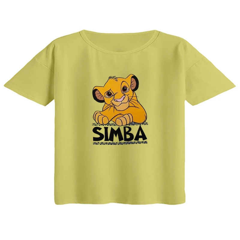 کراپ تی‌شرت آستین کوتاه زنانه مدل شیرشاه