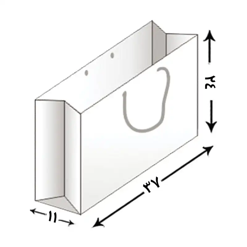 پاکت هدیه مدل چهارخونه کد 1026 بسته 2 عددی