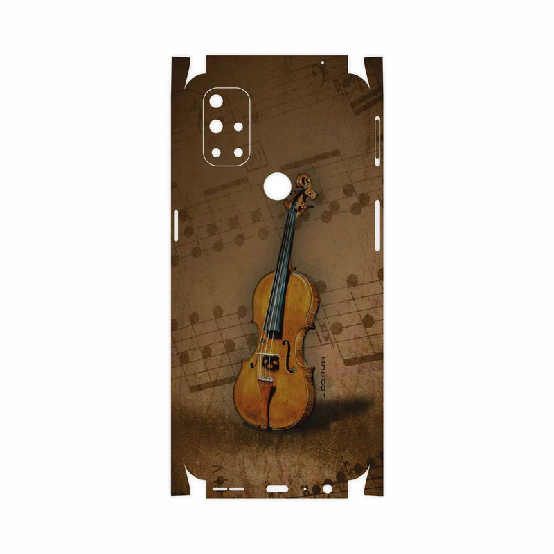 برچسب پوششی ماهوت مدل Violin-Instrument-FullSkin مناسب برای گوشی موبایل وان پلاس Nord N10 5G