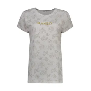 تیشرت آستین کوتاه زنانه مانگو مدل m013