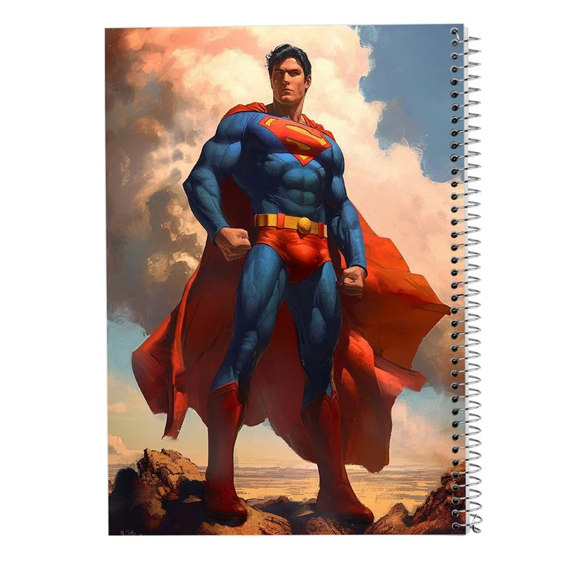 دفتر ژورنال نویسی 50 برگ مدوپد مدل نقطه ای طرح سوپرمن کد DF14970