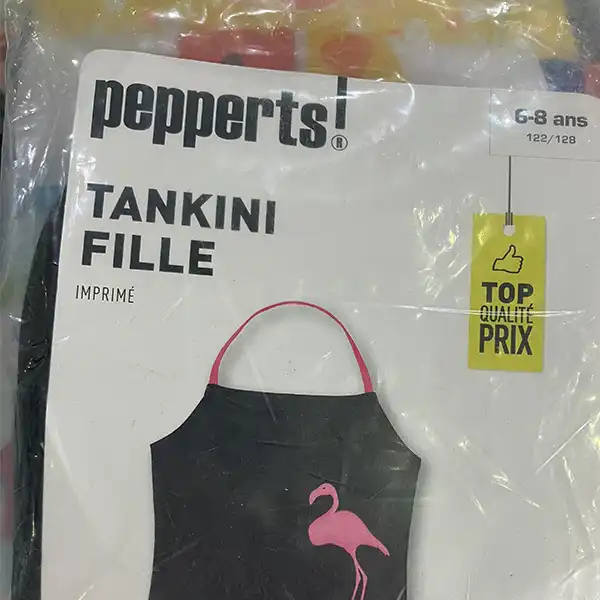 مایو دخترانه پیپرتس مدل فلامینگو