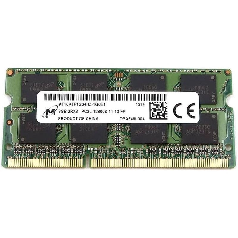 رم لپ تاپ میکرون مدل 12800 DDR3lL PC3L 1600MHz ظرفیت 4 گیگابایت