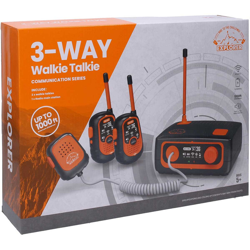 بیسیم اسباب بازی مدل Walkie talkie 3-way مجموعه 3 عددی