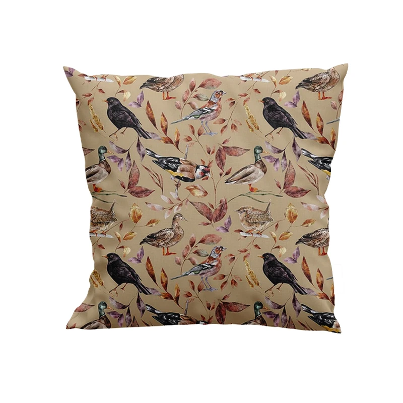 کوسن پاد آفرین مدل پرنده و برگ کد DKK589