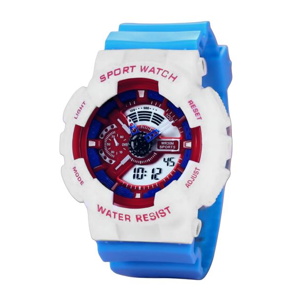 ساعت مچی عقربهای کوارتز مدل اسپرت دو زمانه کرنوگراف بند پیو کد ۱