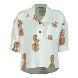 بلوز آستین سه ربع زنانه نیزل مدل 0922-001