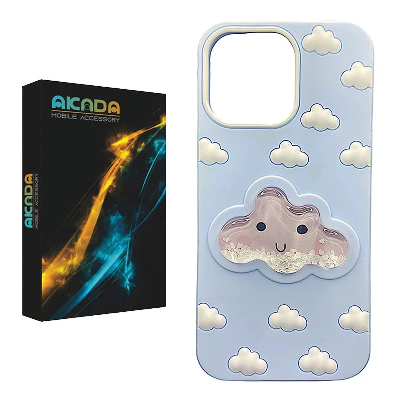 کاور آکادا مدل ابر سیلیکونی مناسب برای گوشی موبایل اپل iphone 12 / 12 Pro