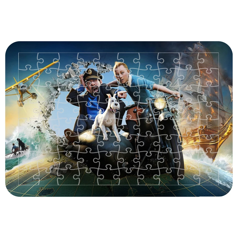 پازل 54 تکه مدل CHB1784 طرح انیمیشن ماجرا های تن تن