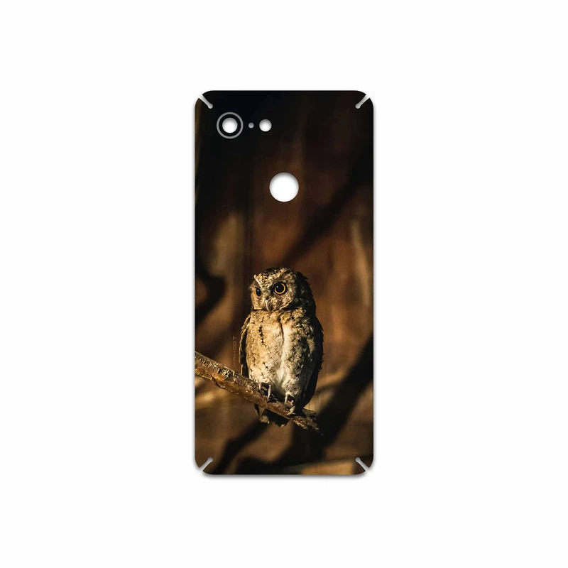 برچسب پوششی ماهوت مدل Owl مناسب برای گوشی موبایل گوگل Pixel 3