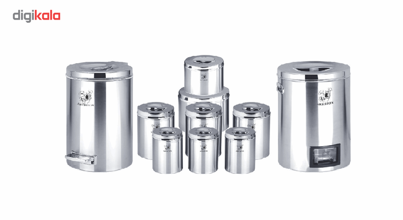 سرویس 10 پارچه جهیزیه عروس استیل آرتیستون صنعت