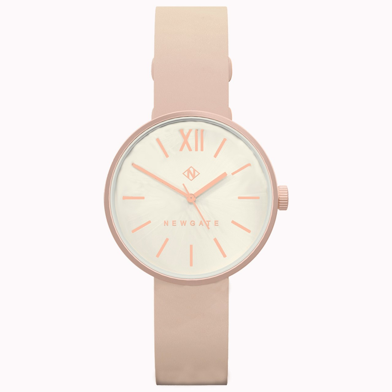 ساعت زنانه برند نیوگیت مدل The Atom Brushed Rose Gold ساعت زنانه برند نیوگیت مدل The Atom Brushed Rose Gold