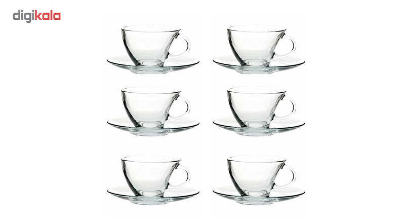ست فنجان و نعلبکی پاشاباغچه مدل Penguen کد 98396 بسته 6 عددی